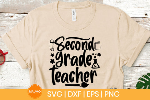 Second grade teacher, school svg quote SVG Maumo Designs 