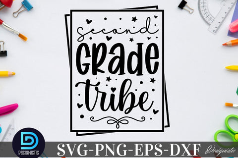Second grade tribe, Back to School SVG SVG DESIGNISTIC 