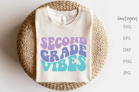 Second Grade Vibes SVG Cut File, Shirt SVG Free For Commercial Use SVG Sintegra 