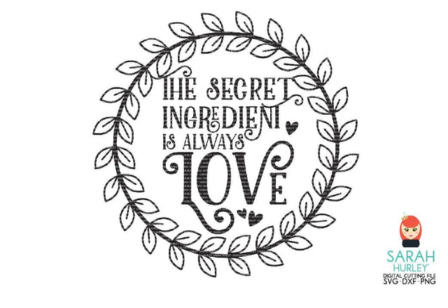 Secret Ingredient Wreath SVG Sarah Hurley 