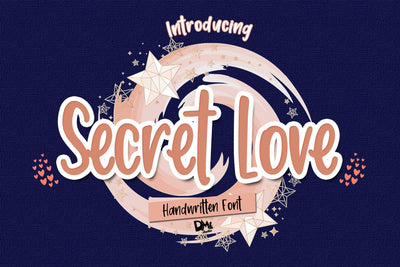 Secret Love - Handwritten Font Font Dm Letter Studio 