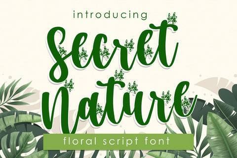 Secret Nature Font Dm Letter Studio 