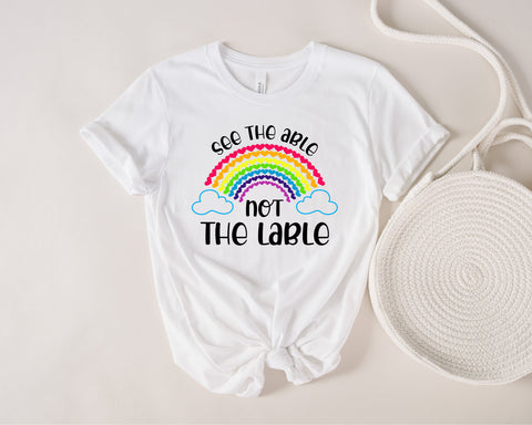 See the able not the label svg, Autism Awareness svg, autism mom svg, autism svg, teacher svg, Special Education Svg, Special Needs Svg, png SVG Fauz 