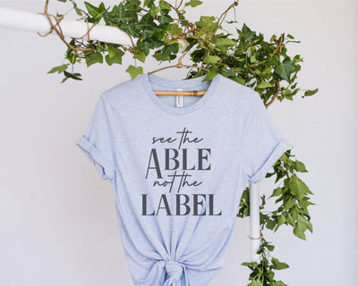 See The Able Not The Label Svg, SVG ,PNG , Dxf, EPS, Clipart, Cricut, Cut File Print Ready Digital File SVG Fauz 