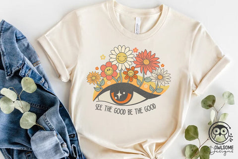 See The Good Eye With Flower Png Sublimation Owlsome.Designs 