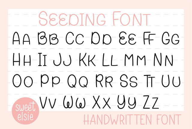Seedling Font Font Sweet Elsie 