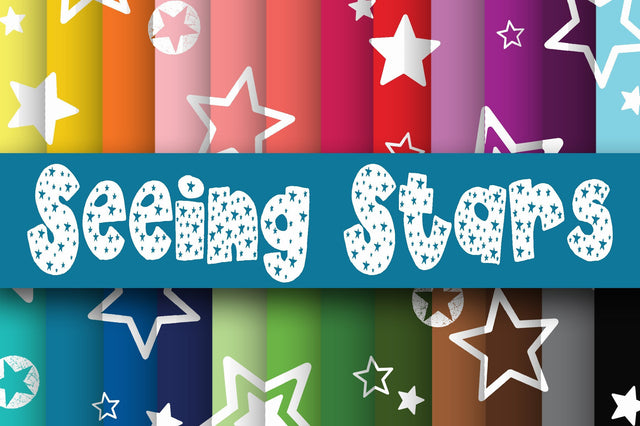 Seeing Stars Digital Paper Sublimation Old Market 