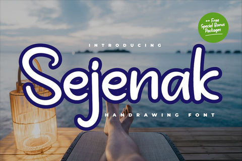 Sejenak Font twinletter 