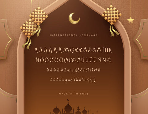 Selamat Ramadhan Calligraphy Font inferno.studio3 