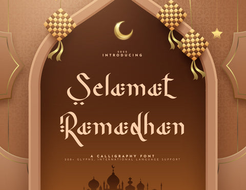 Selamat Ramadhan Calligraphy Font inferno.studio3 