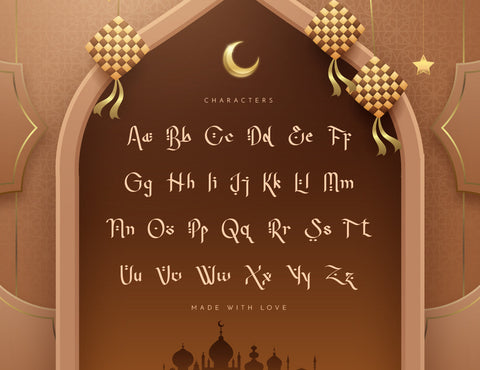 Selamat Ramadhan Calligraphy Font inferno.studio3 