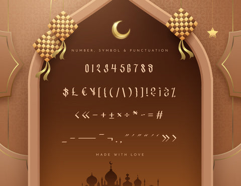 Selamat Ramadhan Calligraphy Font inferno.studio3 