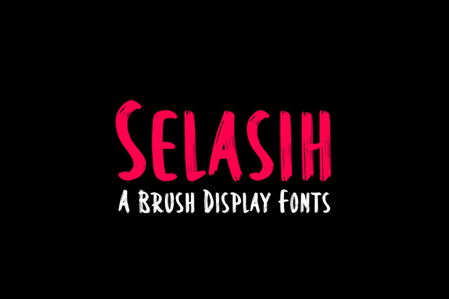 Selasih - A Brush Fonts Font Masyafi Studio 