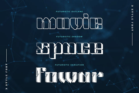 Selauk | Futuristic Font Font twinletter 
