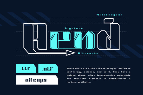 Selauk | Futuristic Font Font twinletter 