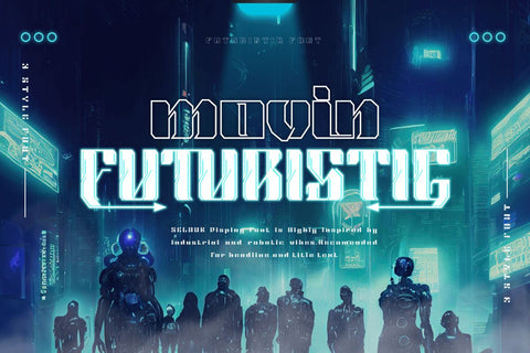 Selauk | Futuristic Font Font twinletter 