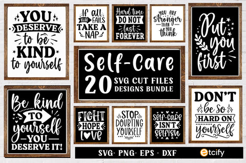 Self-Care SVG Cut Files Bundle SVG etcify 