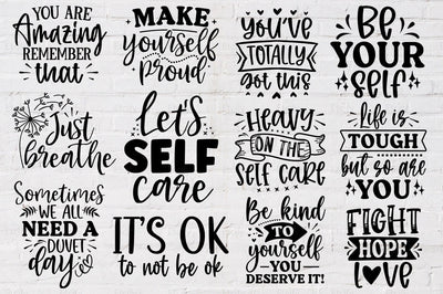 Self-Care SVG Cut Files Bundle SVG etcify 