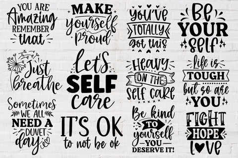 Self-Care SVG Cut Files Bundle SVG etcify 