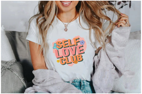 Self Love Club, Inspirational Quote Sublimation Sublimation Jagonath Roy 