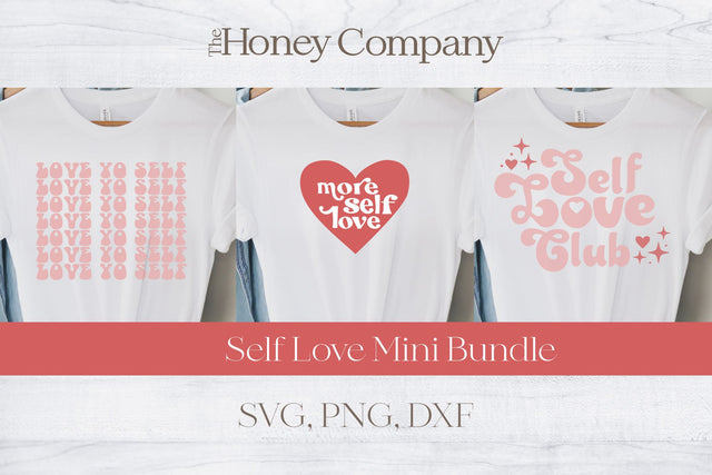 Self Love Mini SVG Bundle Retro Boho SVG The Honey Company 