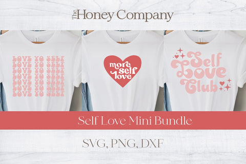 Self Love Mini SVG Bundle Retro Boho SVG The Honey Company 