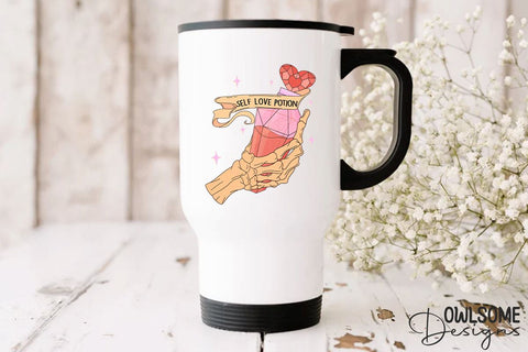 Self Love Potion Skeleton Hand PNG Sublimation Owlsome.Designs 
