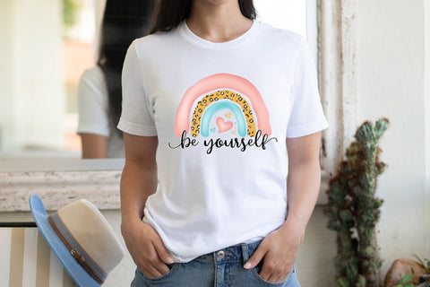 Self Love Quote Sublimation - Be Yourself PNG Sublimation CraftLabSVG 