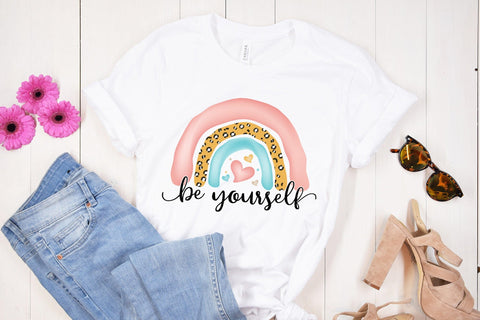 Self Love Quote Sublimation - Be Yourself PNG Sublimation CraftLabSVG 