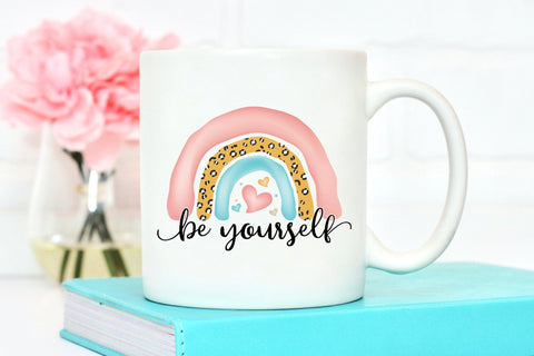 Self Love Quote Sublimation - Be Yourself PNG Sublimation CraftLabSVG 