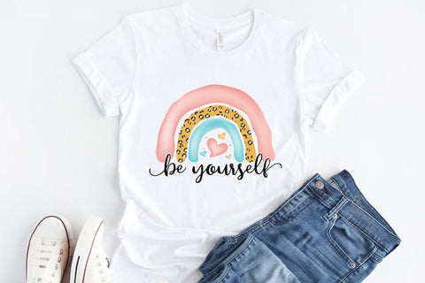 Self Love Quote Sublimation - Be Yourself PNG Sublimation CraftLabSVG 