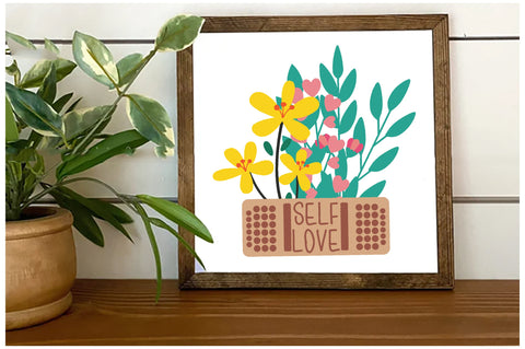 Self Love Retro Flower Sublimation Sublimation Jagonath Roy 