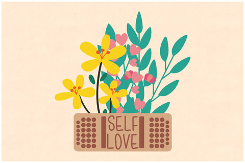 Self Love Retro Flower Sublimation Sublimation Jagonath Roy 