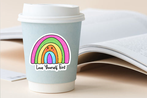 Self Love Stickers Bundle I Motivational Stickers Bundle SVG Happy Printables Club 