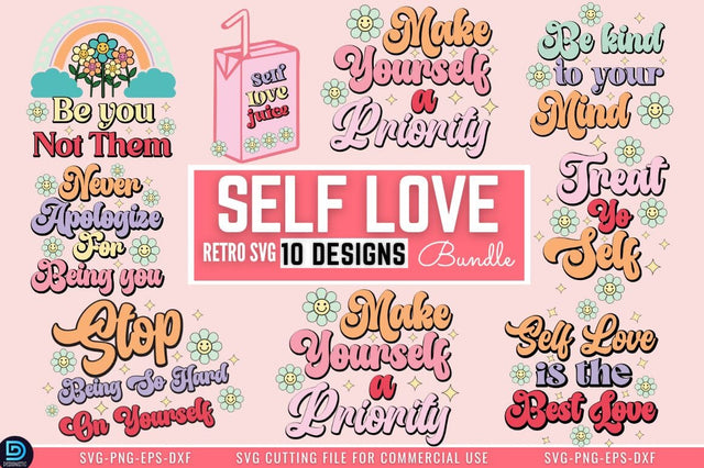 Self Love SVG Bundle SVG DESIGNISTIC 