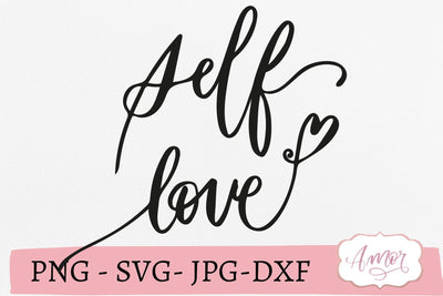 Self love SVG, mental health design SVG Amorclipart 