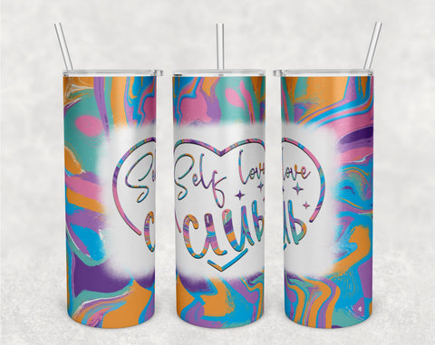 Self Love Tumbler Wraps Bundle, 20 Oz Skinny Tumbler Self Love Sublimation Designs, Self Love Tumbler Sublimation PNG, 10 Designs Sublimation HappyDesignStudio 