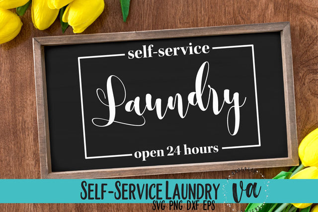 Self-Service Laundry SVG SVG V. Anderson Designs 