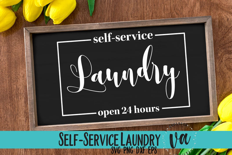 Self-Service Laundry SVG SVG V. Anderson Designs 