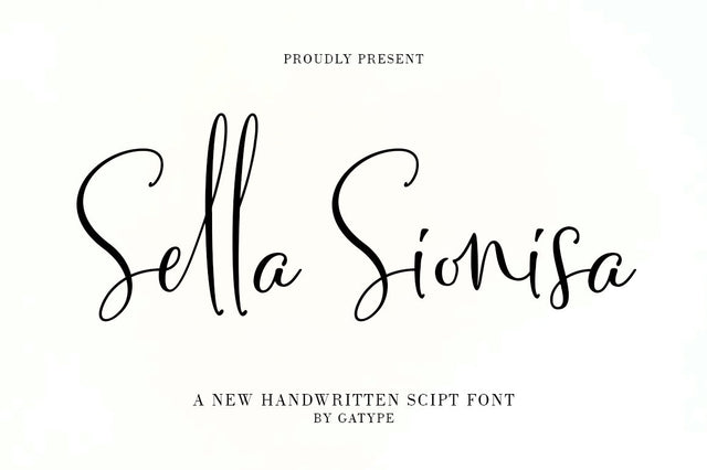 Sella Sionisa Font gatype 