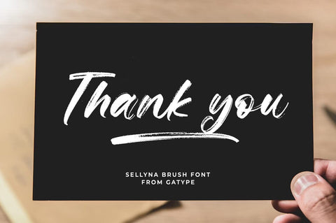 Sellyna Brush Font gatype 