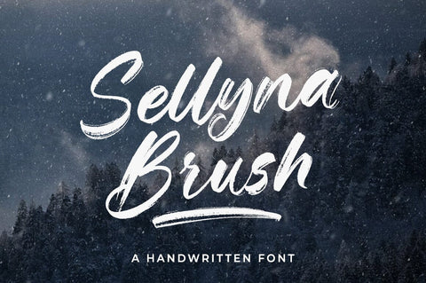 Sellyna Brush Font gatype 