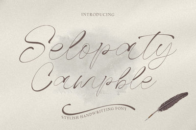 Selopaty Campble | Signature Font Font Rastype 