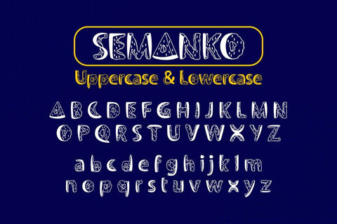 Semanko Font twinletter 