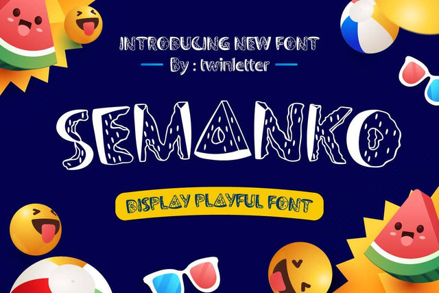 Semanko Font twinletter 