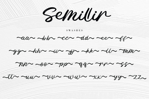 Semillir Font AEN Creative Store 