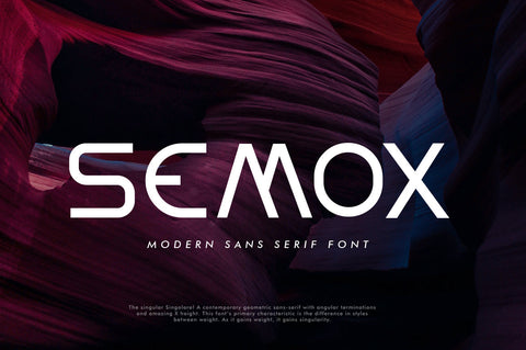 SEMOX Modern Sans Serif Font Vultype Co 
