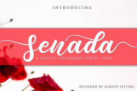 Senada Beauty Script Handwritten Font Haksen 
