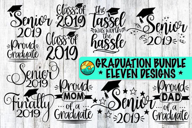 Senior 2019 Graduation Bundle - SVG PNG EPS DXF SVG On the Beach Boutique