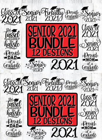 Senior 2021 FAMILY Graduation Bundle - SVG PNG DXF EPS SVG On the Beach Boutique 